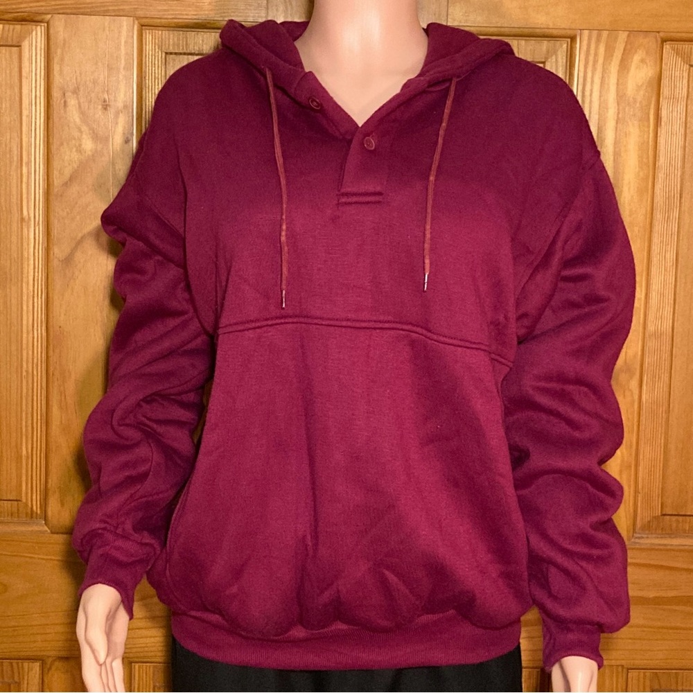 NWOT Northwest Territory Vintage 80s 90s Hoodie Sweatshirt Red Size M Medium